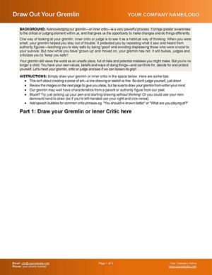 Gremlin Coaching Exercise Page 1