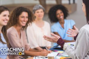 Coach Delivering Group Coaching to Clients