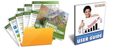 One of the Life Coaching Toolkits in Folder with User Guide